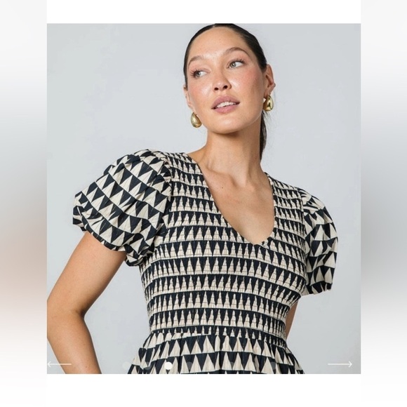 CLEOBELLA NEW Sollie dress  Ruffle Maxi Dress black triangle large - Picture 2 of 8